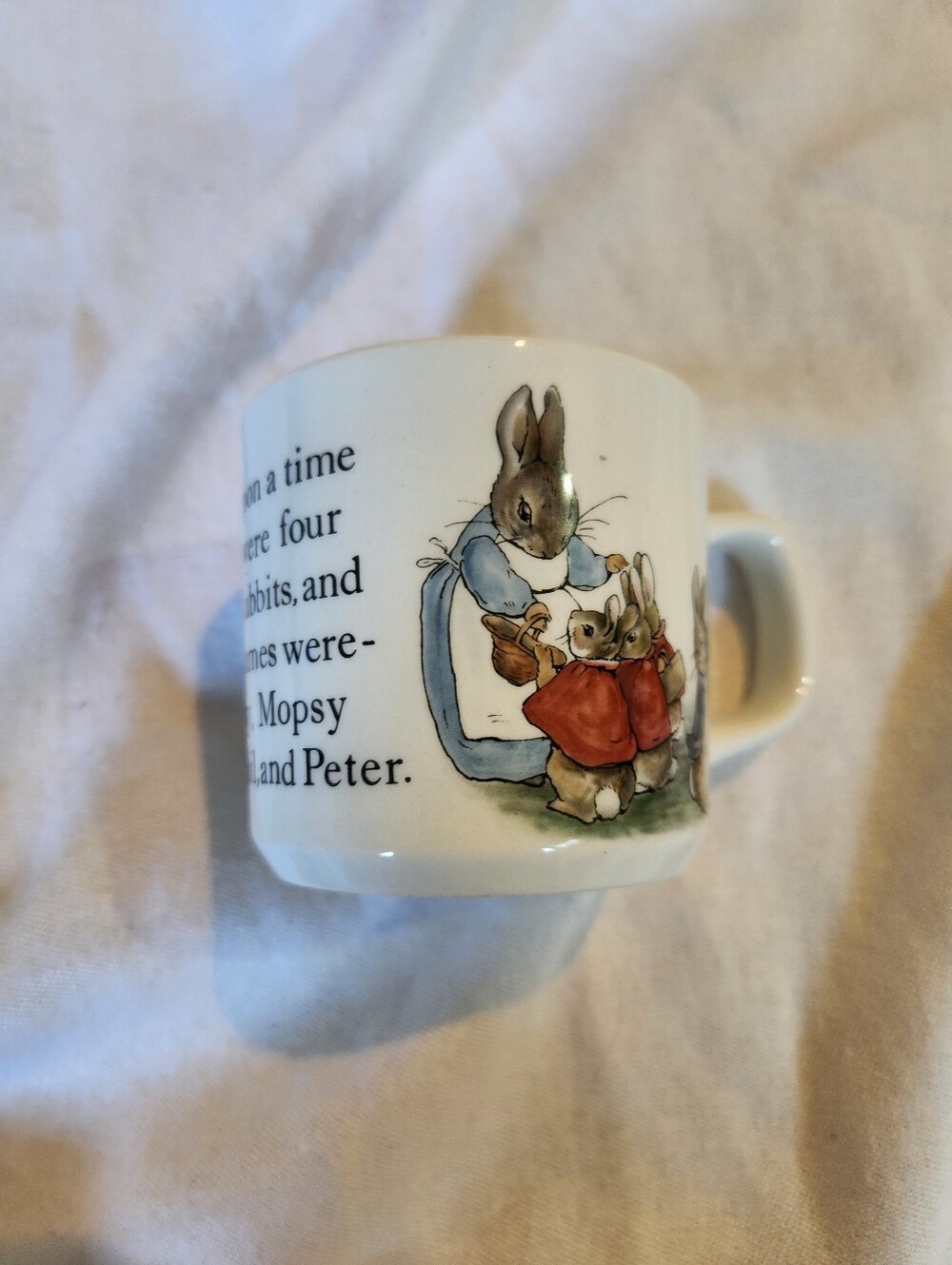Wedgwood Peter Rabbit Child’s Mug Beatrix Potter England Nursery Cup